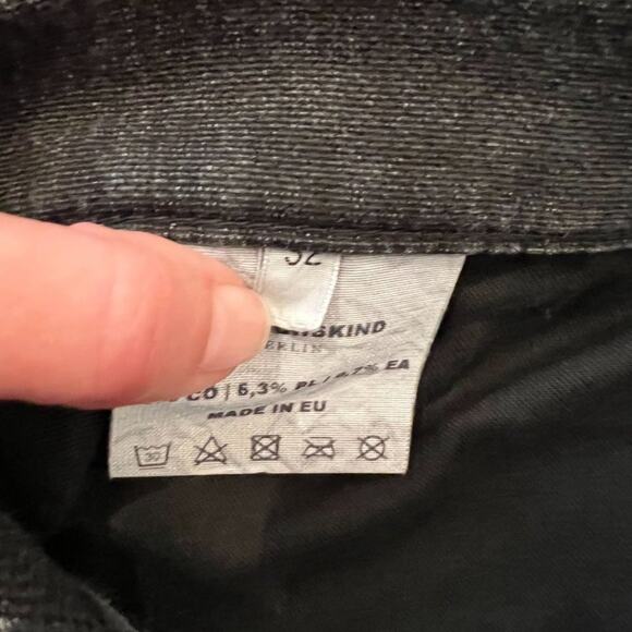 Versuchskind Painted Slim Tab Jeans in Black Gray White - Picture 6 of 7